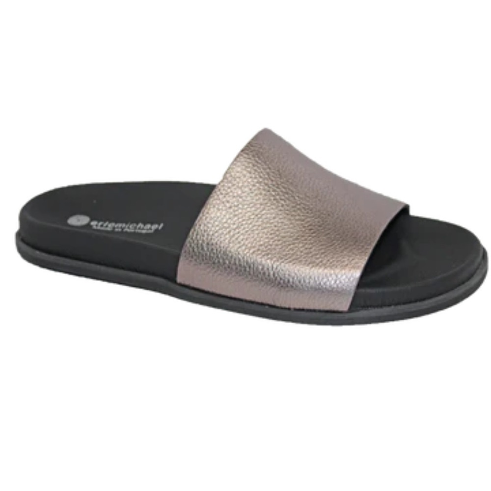 Eric Michael Fern Leather Slide Sandals